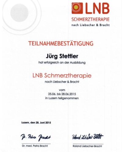 Diplom: Schmerztherapie nach Liebscher & Bracht